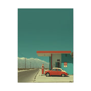 Minimal Desert Station Composition Wall Art & Canvas Print