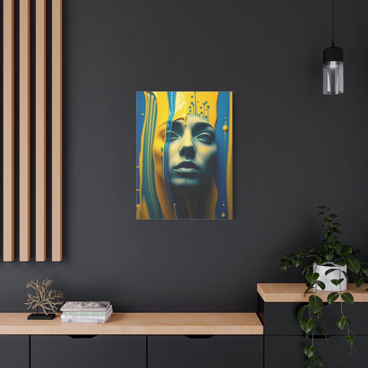 Collection Blue & Yellow Art Art Wall Art & Canvas Print
