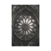 Gothic Rose Window Stone Wall Art & Canvas Print