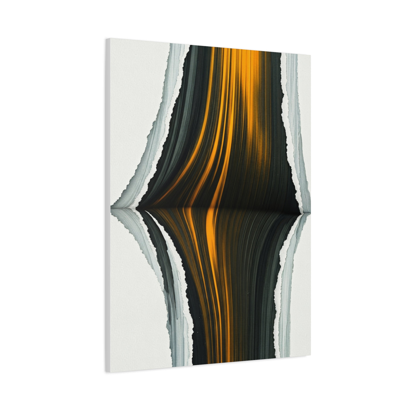 Vertical Gold Reflection Abstract Wall Art & Canvas Prints