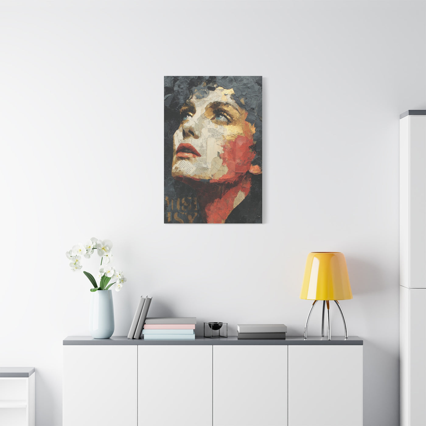 Editorial Collage Female Portrait Wall Art & Canvas Print