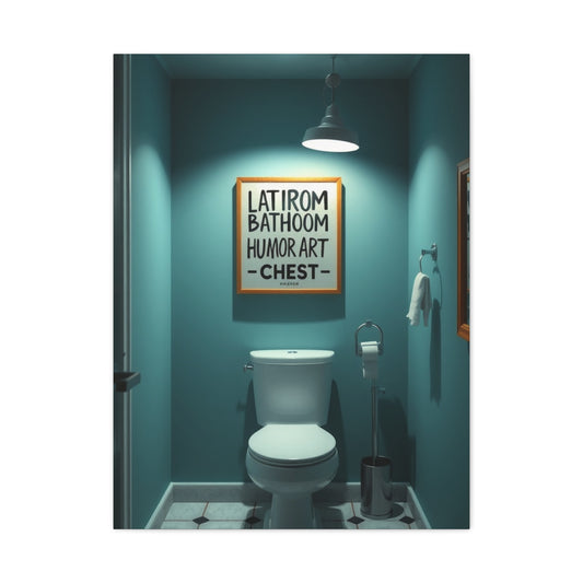 Bathroom Humor Art Supreme Canvas Wall Art & Canvas Print