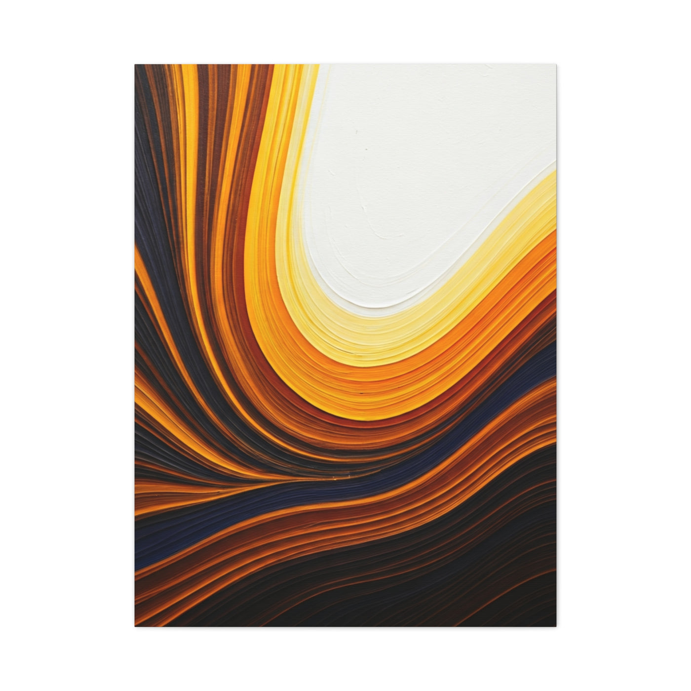 Golden Curve Motion Abstract Wall Art & Canvas Prints