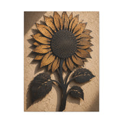 Rustic Iron Sunflower Wall Sculpture Wall Art & Canvas Print