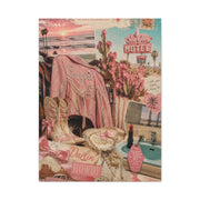 Coquette Cowgirl Desert Postcard Collage Wall Art & Canvas Print