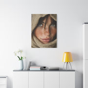 Freckled Muse Linen Hood Portrait Wall Art & Canvas Print