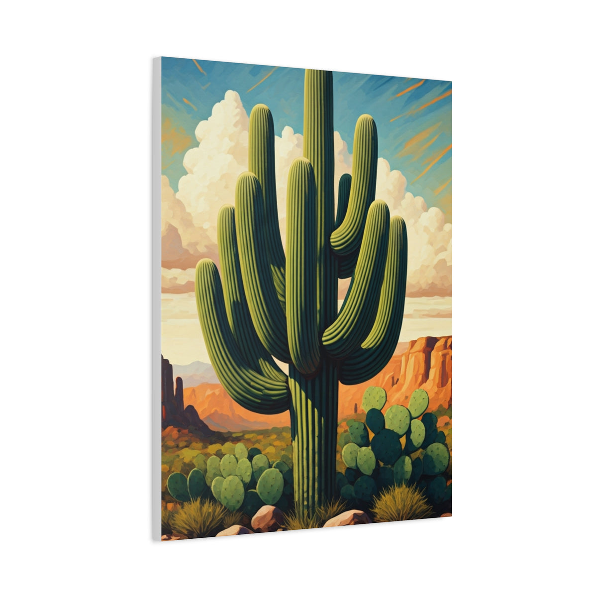 Desert Canyon Saguaro Landscape Wall Art & Canvas Prints