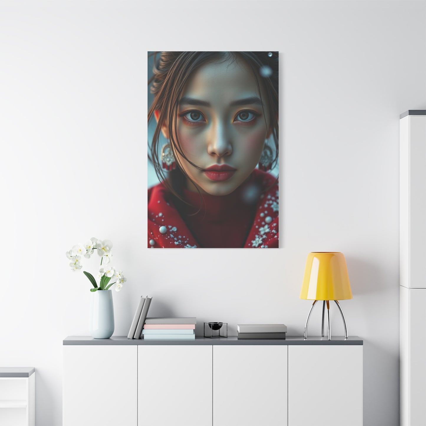 Chic Crimson Canvas Wall Art & Canvas Print