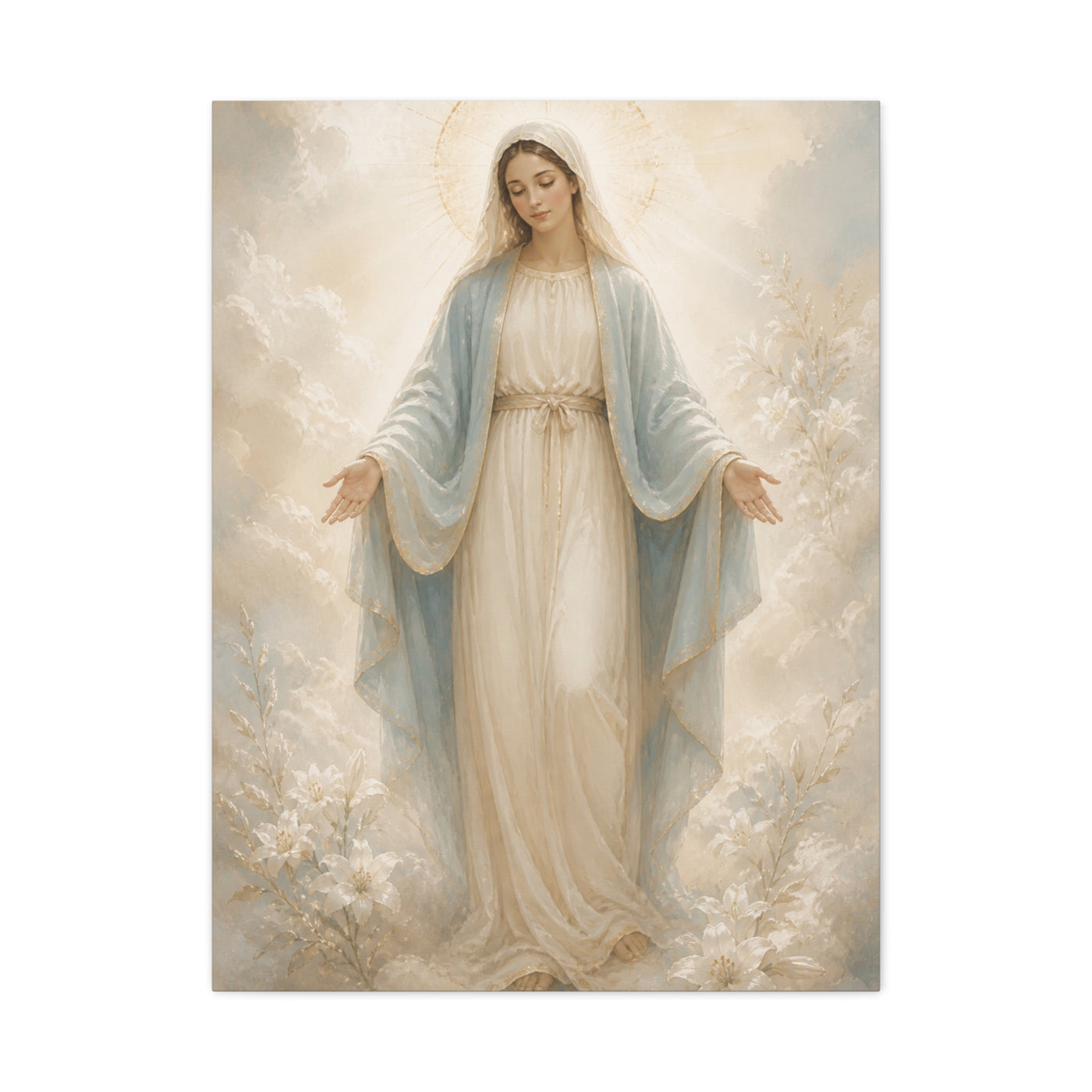Our Lady of Grace Soft Luminous Portrait Wall Art & Canvas Print