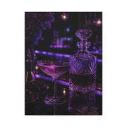 Violet Cocktail Lounge Still Life Wall Art & Canvas Print