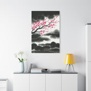 Japanese Ink Brush Sakura Landscape Wall Art & Canvas Prints