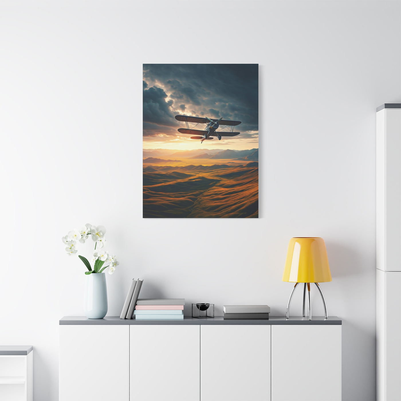 Sunset Passage Above Rolling Valleys Wall Art & Canvas Prints