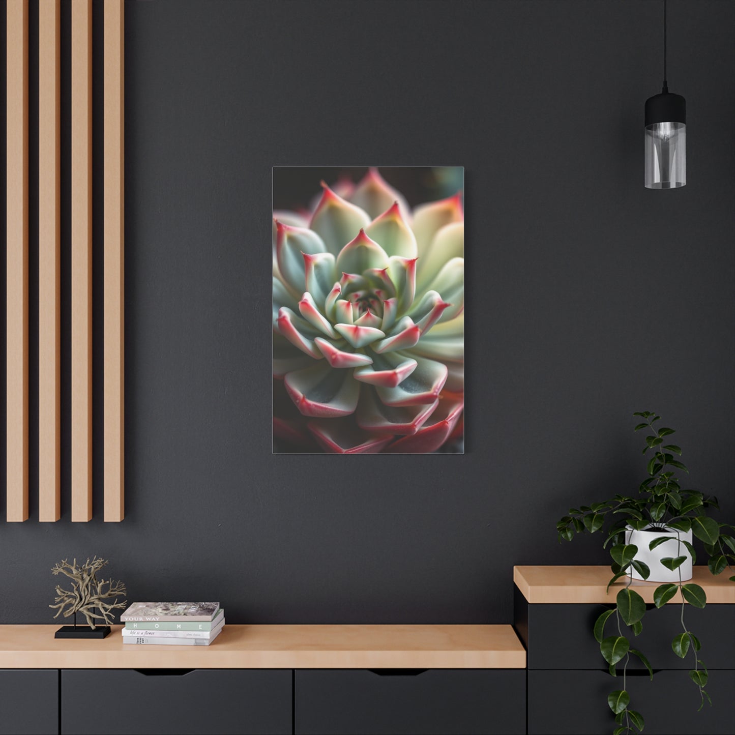 Succulent Art Refined Canvas Wall Art & Canvas Print