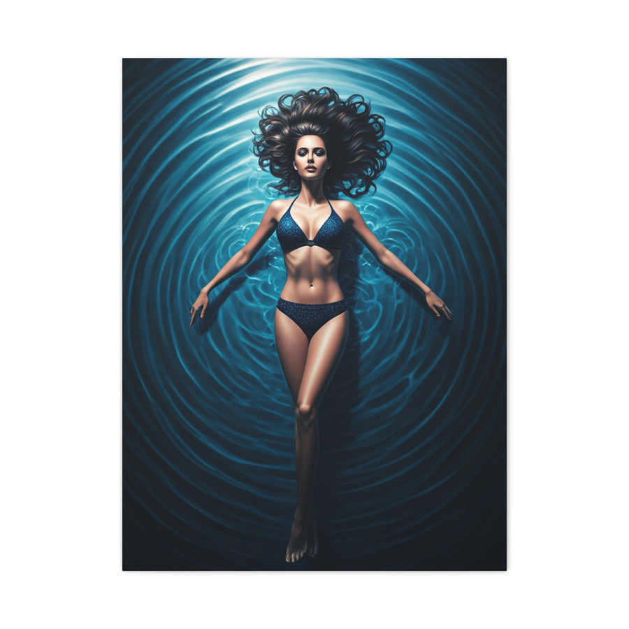 Calm Drift on Blue Water Wall Art & Canvas Prints