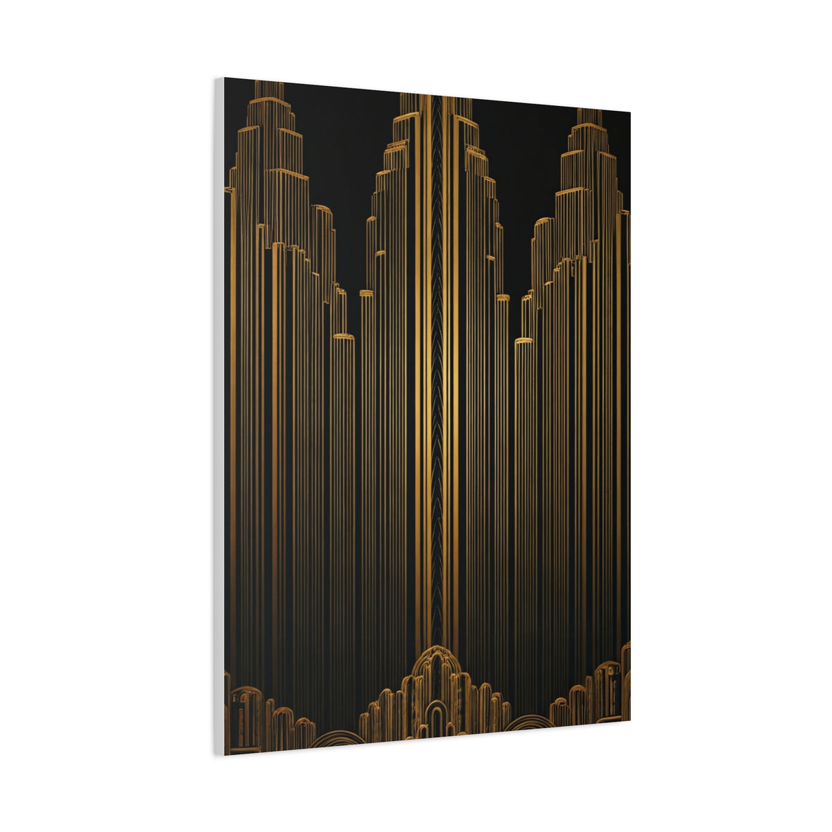 Golden Metropolis Towers Wall Art & Canvas Prints