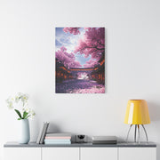Cherry Blossom Street Wall Art & Canvas Print
