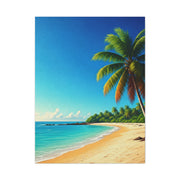 Tropical Palm Paradise Beach Wall Art & Canvas Prints
