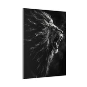 Roaring Lion Monochrome Power Wall Art & Canvas Print