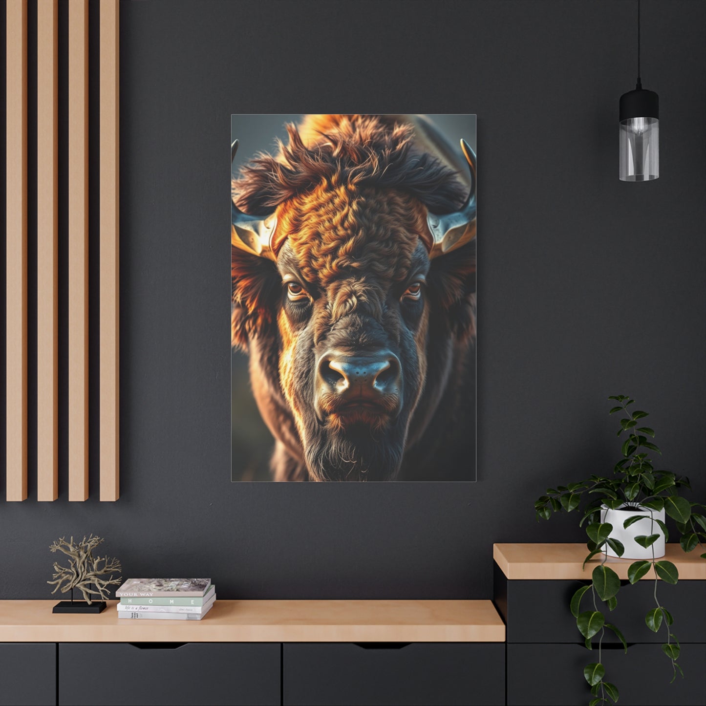 Bison Majesty Canvas Wall Art & Canvas Print