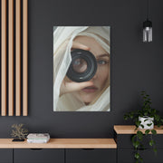 Surreal Lens Portrait Veiled Muse Wall Art & Canvas Print