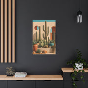 Desert Modern Cactus Garden Southwest Wall Art & Canvas Print