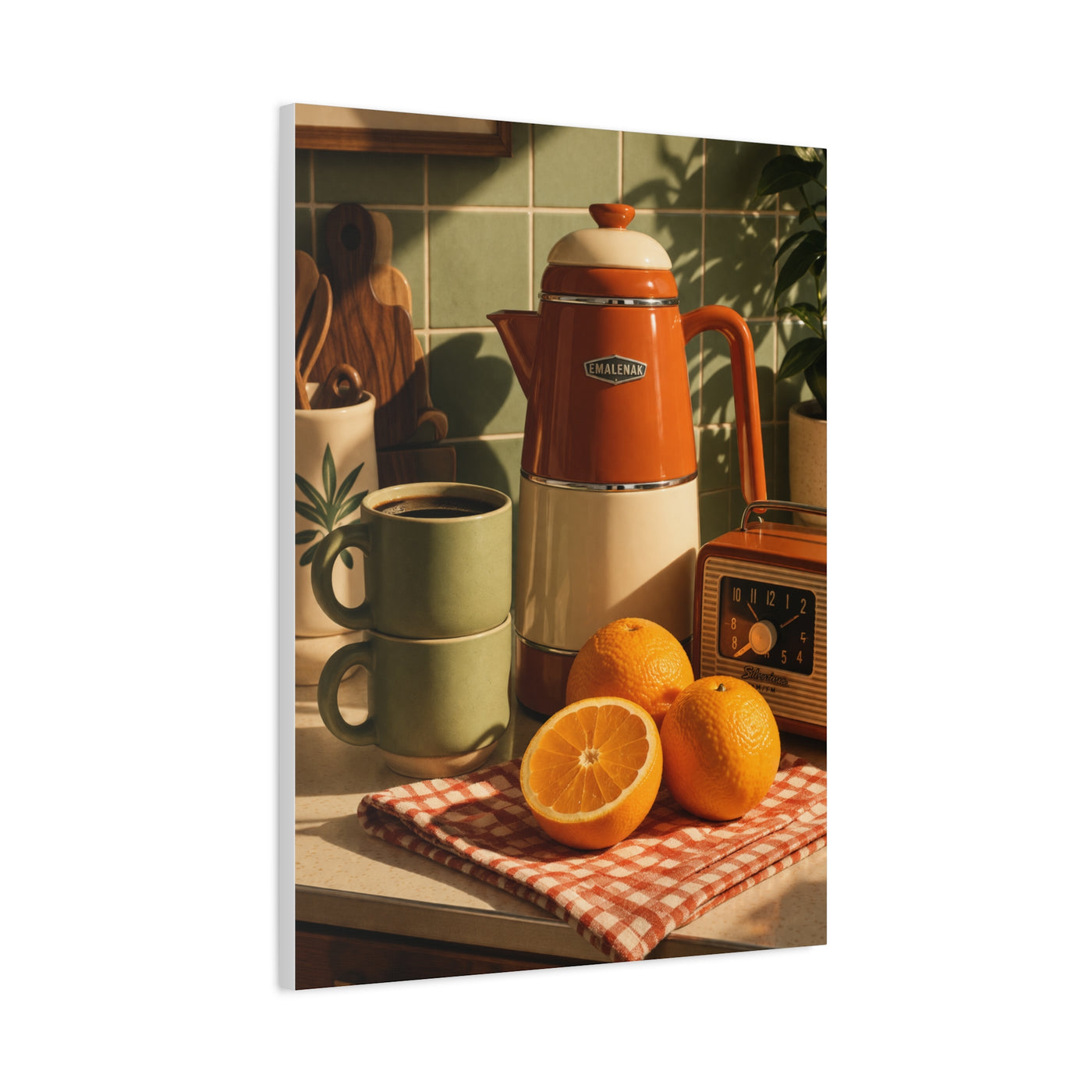 Retro Kitchen Still Life Composition Wall Art & Canvas Print