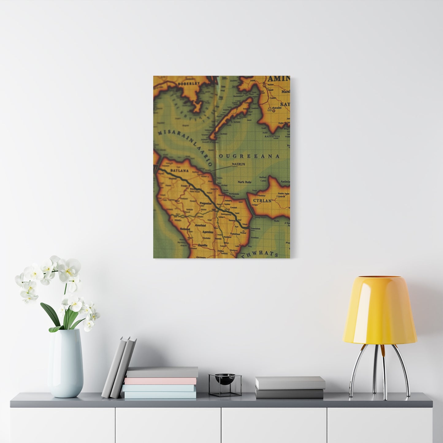Antique Maps Art Premium Gallery Wall Art & Canvas Print