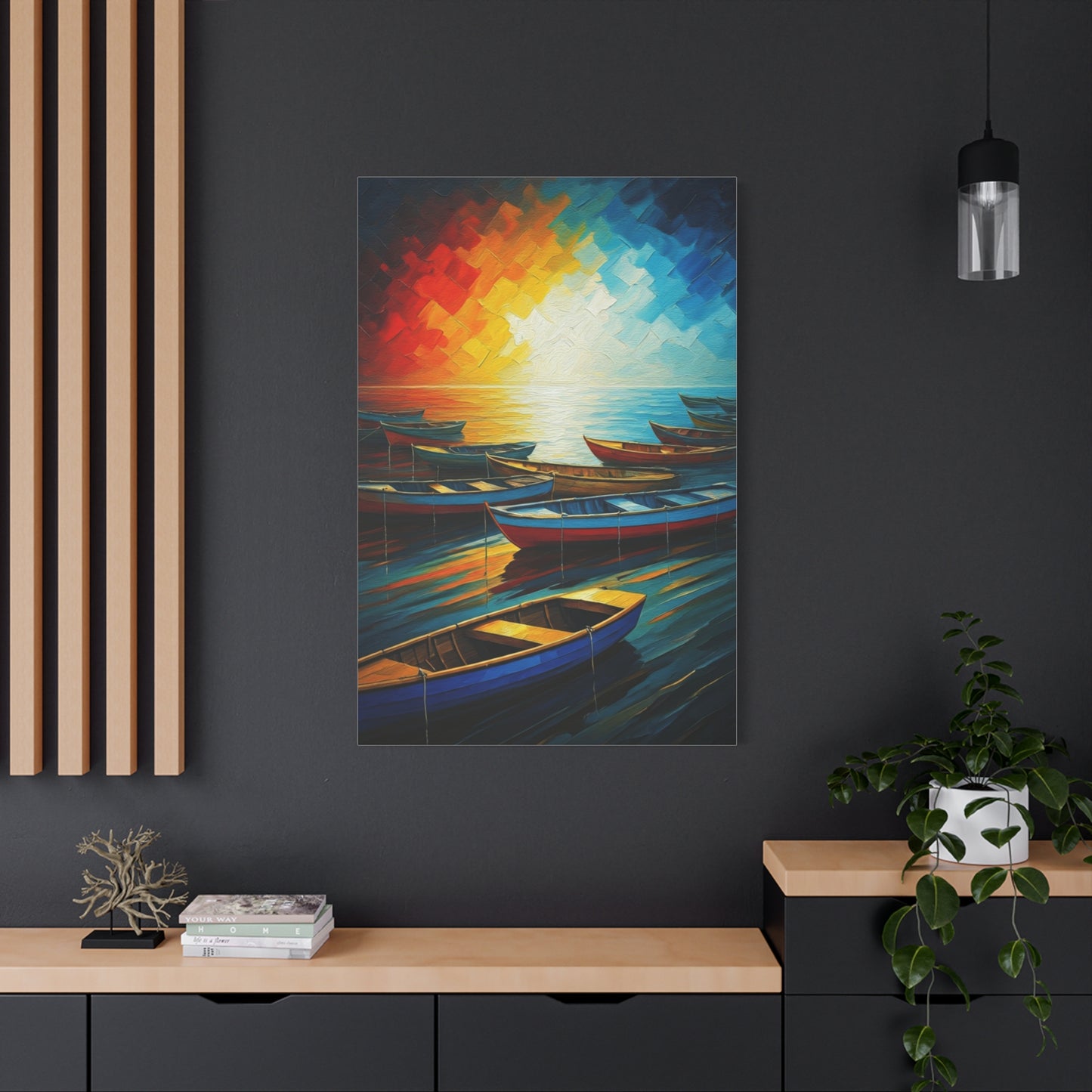 Radiant Harbor Reflections Wall Art & Canvas Print