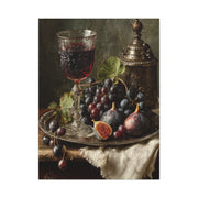 Old Master Fig and Wine Still Life Wall Art & Canvas Print