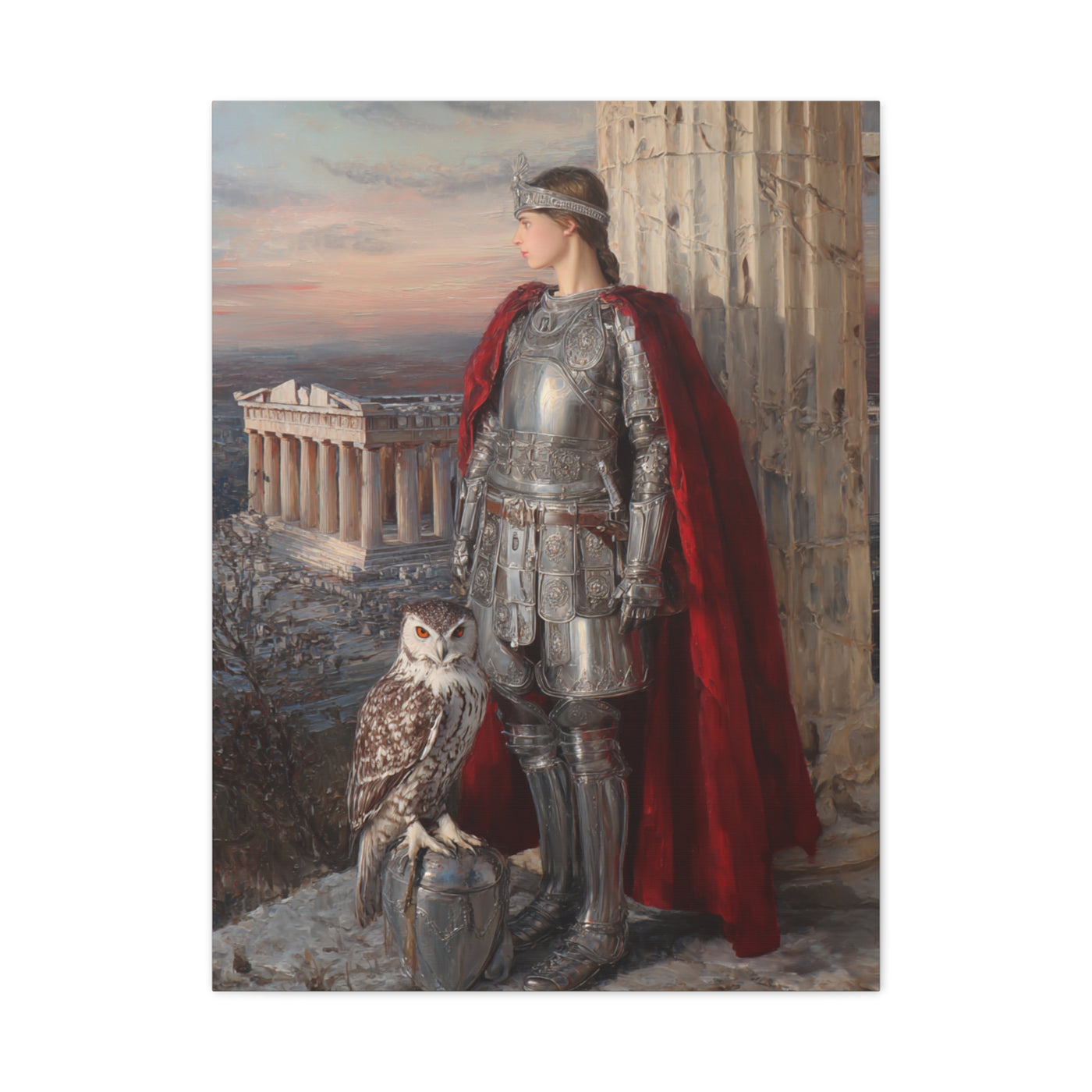 Athena Goddess of Wisdom Classical Painting Wall Art & Canvas Print
