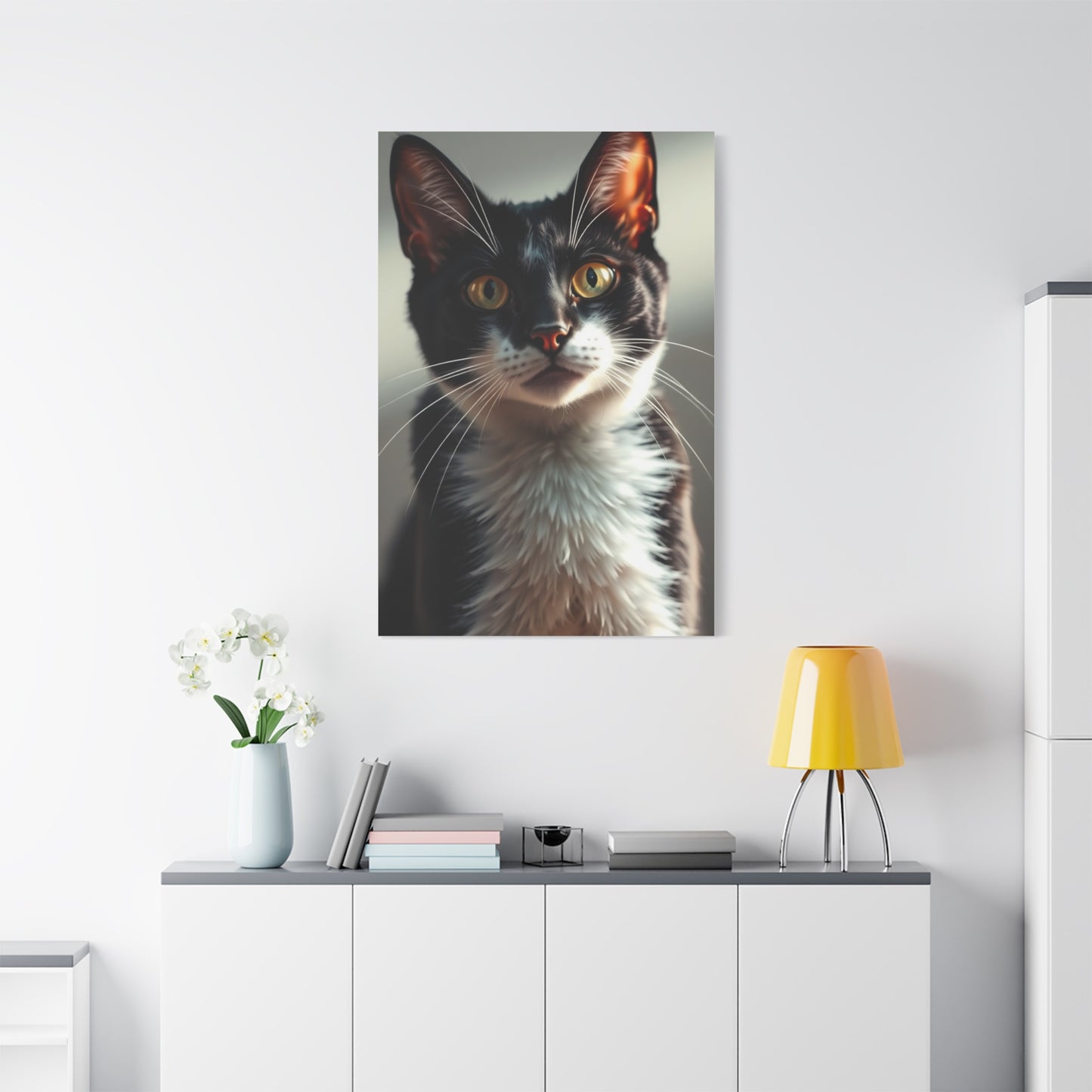 Vision Tuxedo Cat Art Art Wall Art & Canvas Print