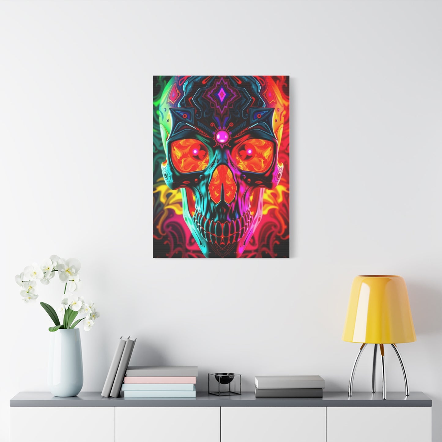Supreme Art Of 3D Trippy Skull Art By Ali Gulec Art Collection Wall Art & Canvas Print