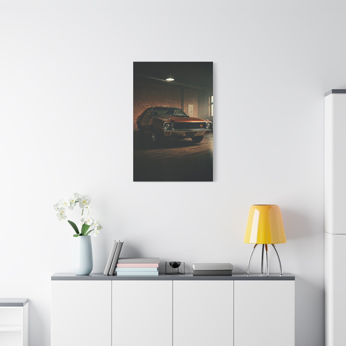 AMC Javelin Classic Americana Garage Wall Art & Canvas Prints