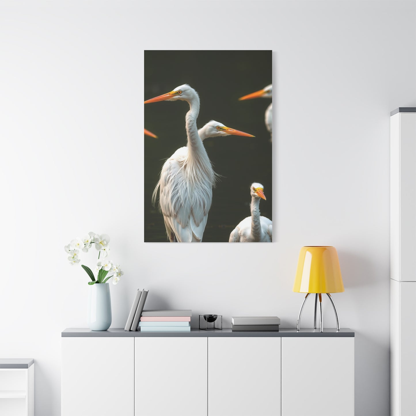 Masterpiece Herons and Egrets Art Vision Wall Art & Canvas Print