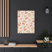 Pink Cherry Pattern Composition Wall Art & Canvas Print