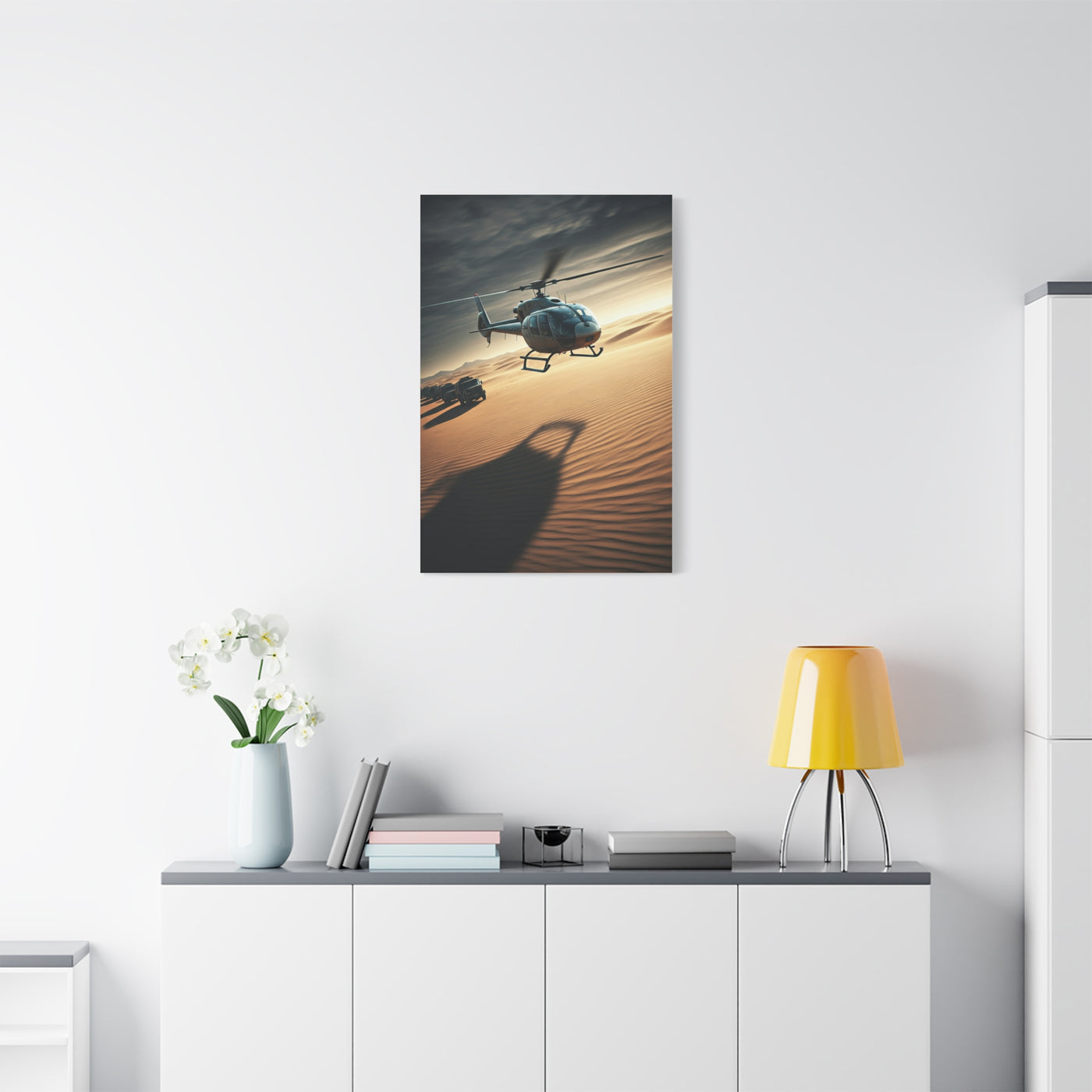 Desert Helicopter Expedition Wall Art & Canvas Prints
