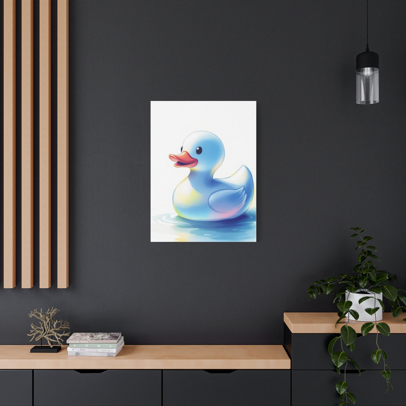 Playful Rubber Duck Bath Wall Art & Canvas Prints