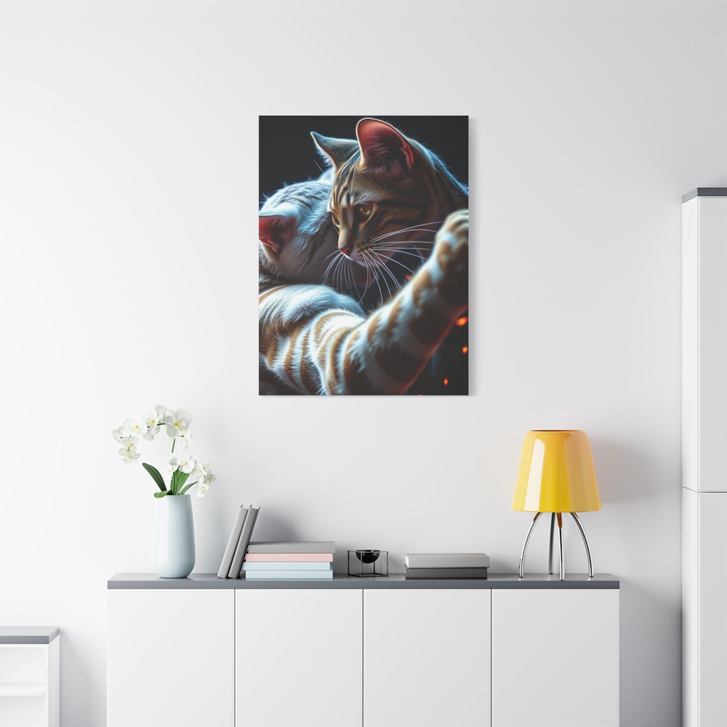 Catfight Art Luxury Canvas Wall Art & Canvas Print