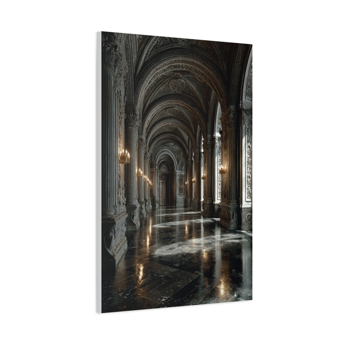 Grand Neoclassical Corridor Wall Art & Canvas Print