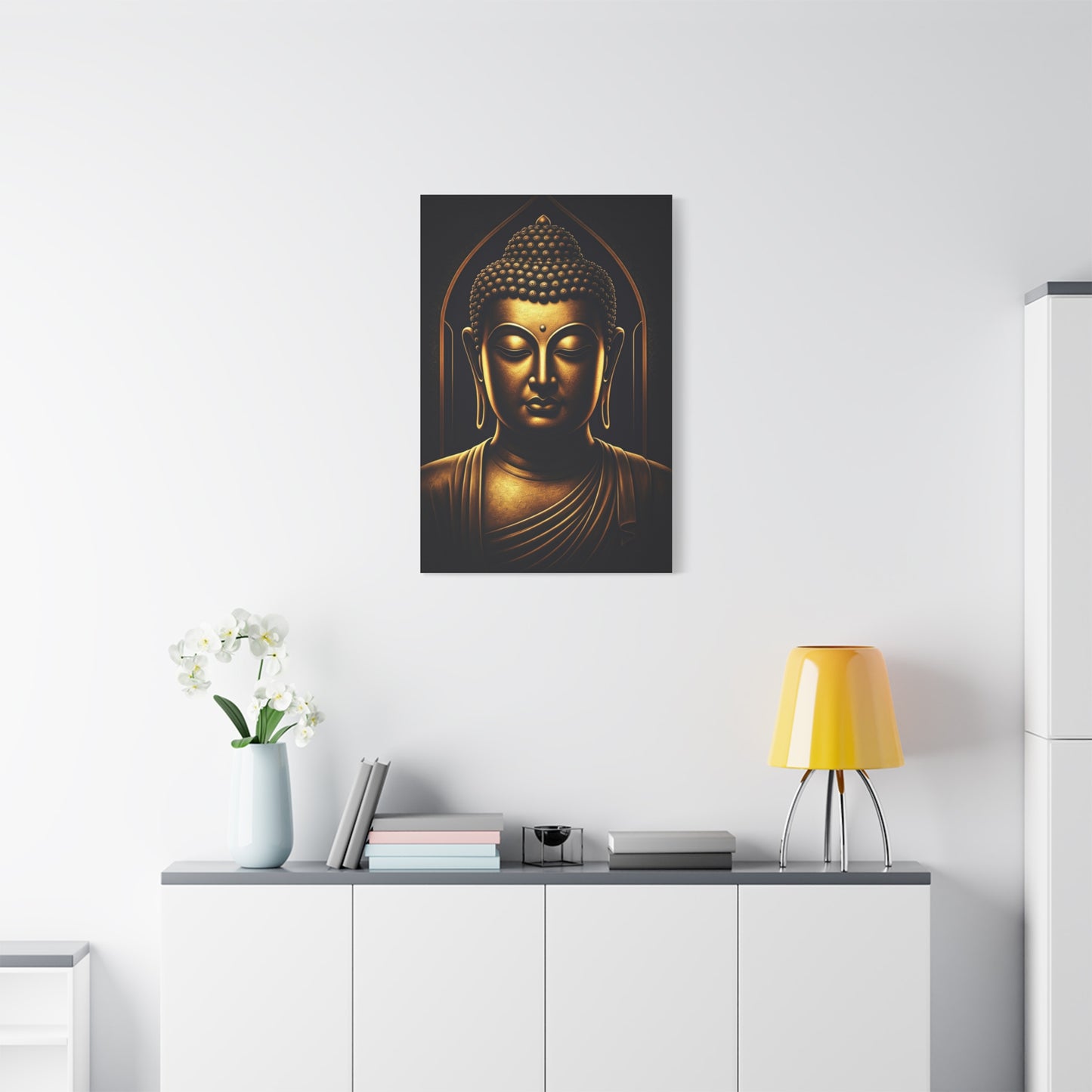 Sacred Circle Buddha Portrait Wall Art & Canvas Prints