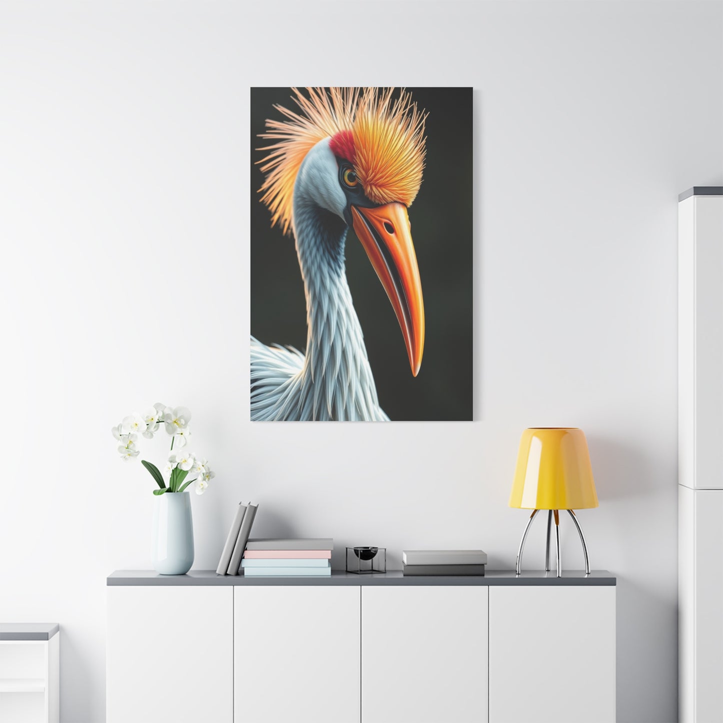 Graceful Aves Portrait Wall Art & Canvas Print