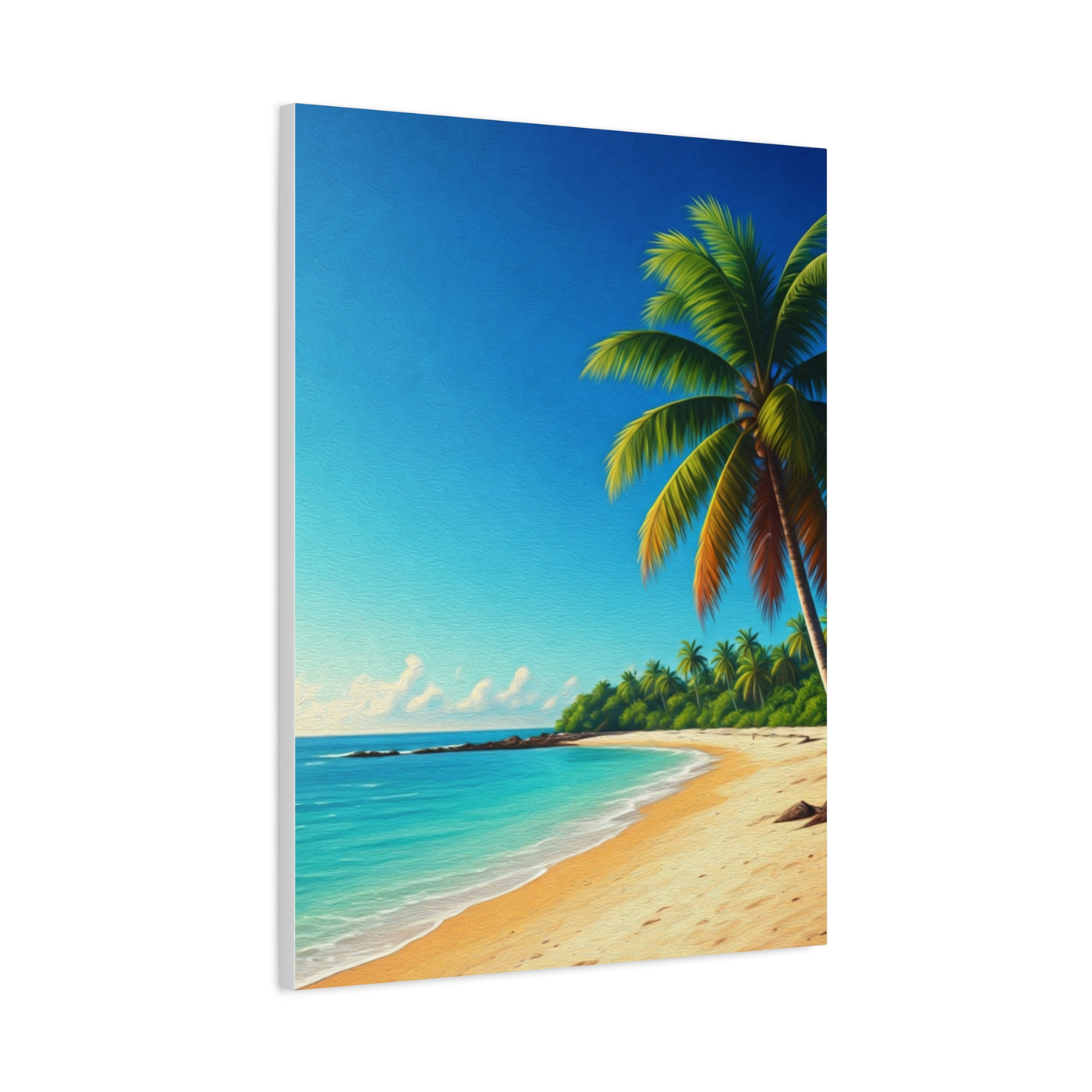 Tropical Palm Paradise Beach Wall Art & Canvas Prints