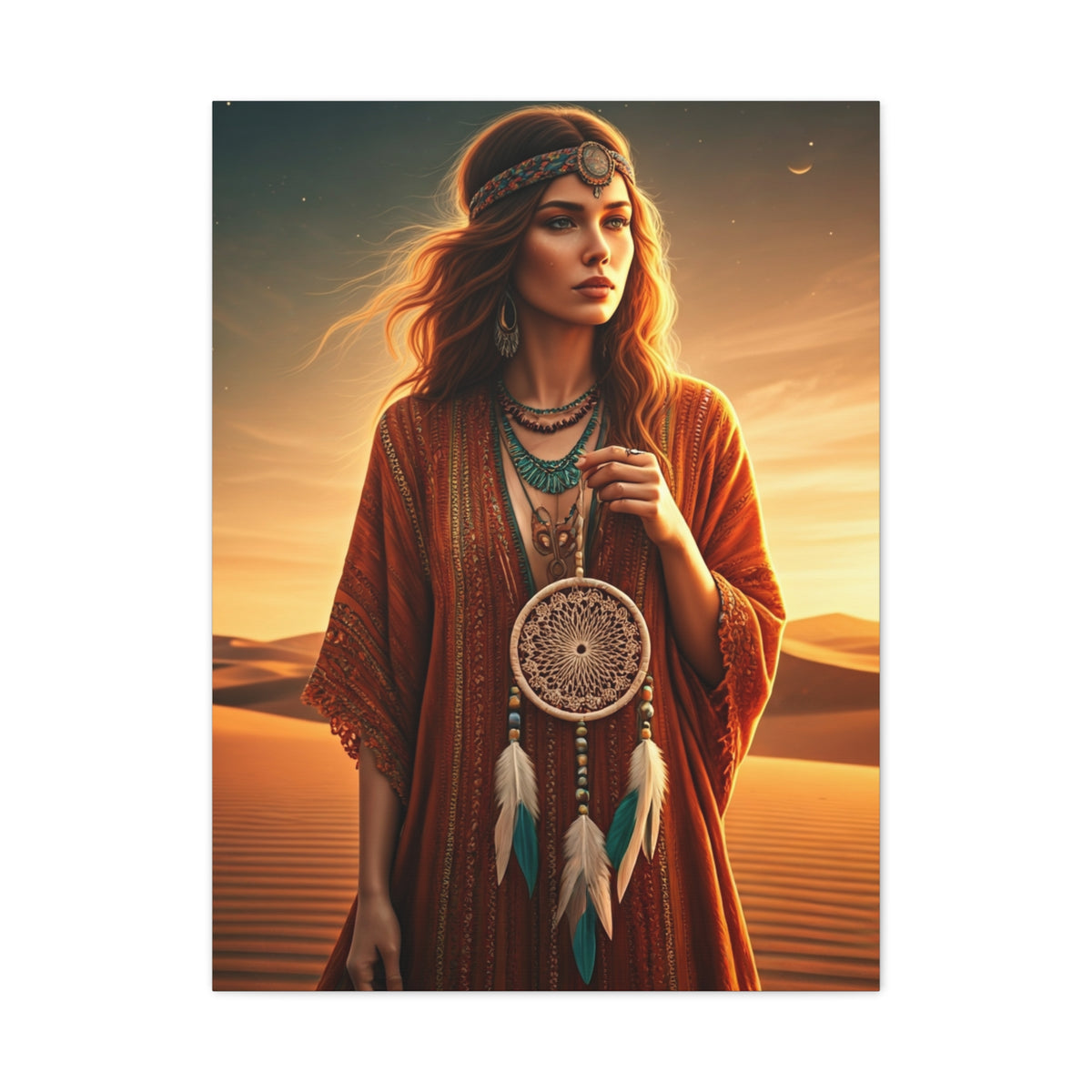 Desert Dreamer with Dreamcatcher Wall Art & Canvas Prints