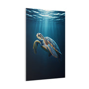 Sea Turtle Beneath Ocean Light Wall Art & Canvas Prints
