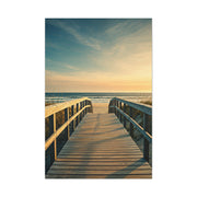 Wooden Boardwalk to the Ocean Horizon Wall Art & Canvas Prints