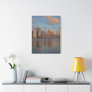 New York Skyline Morning Reflection Wall Art & Canvas Print