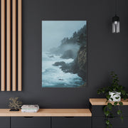 Foggy Coastal Cliffs on Quiet Morning Wall Art & Canvas Print