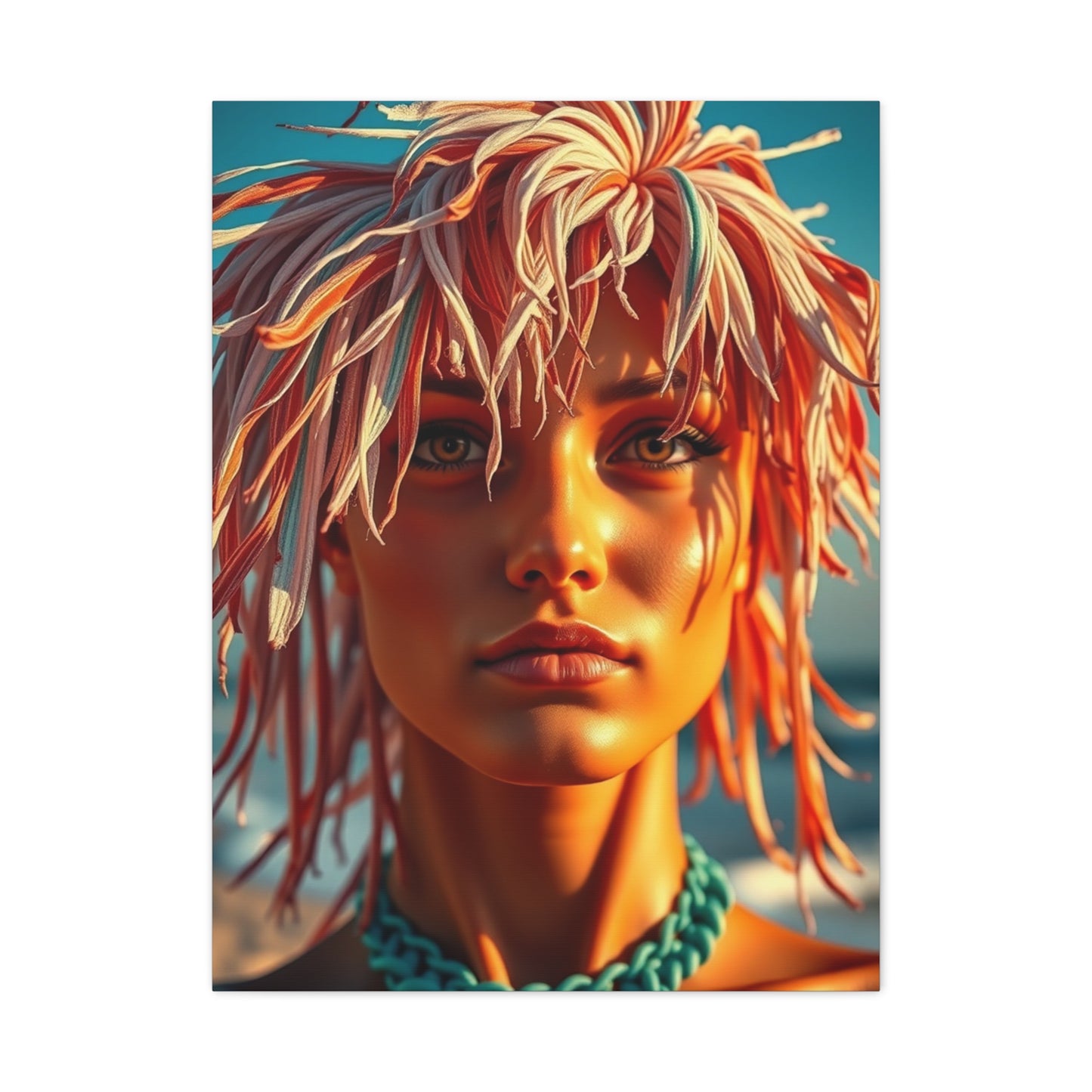 Sunlit Seascape Elegance Wall Art & Canvas Print