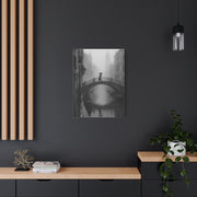 Venetian Bridge Fog Scene Wall Art & Canvas Print