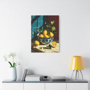 Mediterranean Lemon Bowl Painterly Kitchen Wall Art & Canvas Print